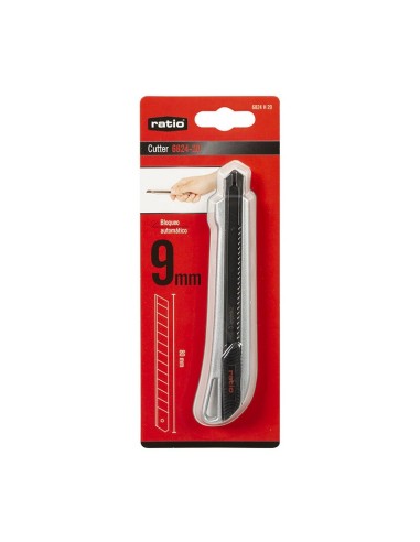 CORTADOR HOJA 9 MM BLOQ.AUTOMATI  RATIO