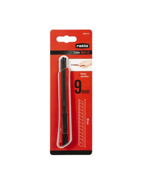 CORTADOR HOJA 9 MM BLOQ.AUTOMATI RATIO