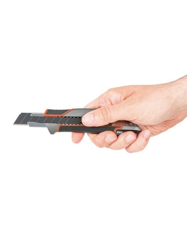 CORTADOR HOJA 18MM BLOQ.AUT.ALUM RATIO