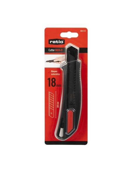 CORTADOR HOJA 18 MM BLOQ.AUT. RATIO
