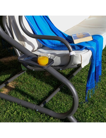 BALANCÍN/CAMA 3 PLAZAS TOLDO POLIÉSTER