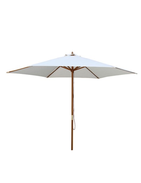 PARASOL MADERA 3 MTS COLOR CRUDO