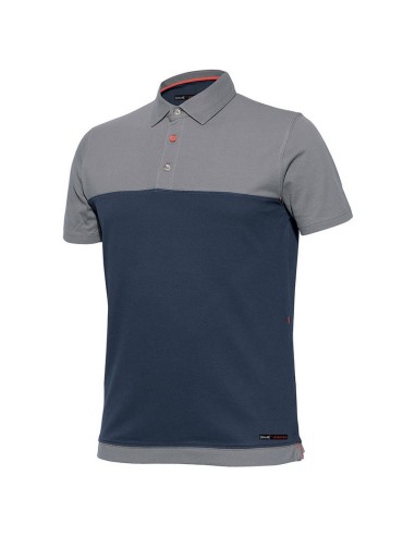 POLO MANGA CORTA ALGODON COLOR AZ. T/L-XXL