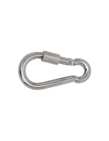 MOSQUETON MUELLE TUERCA 6MM. 10 unid.