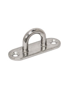 PLACA OVAL 6MM. A4 INOX A316. 10 unid.