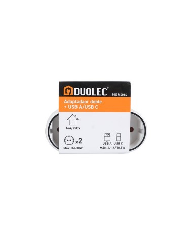 ADAPTADOR DOBLE CON USB A+C