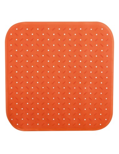 ALFOMBRA BAÑERA CLASSIC 54X54CM. NARANJA
