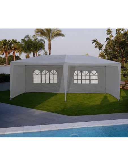 CARPA RAFIA BLANCA 3X6 M.