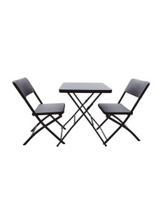 CONJUNTO MESA + 2 SILLAS PLEGABLE