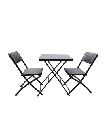 CONJUNTO MESA + 2 SILLAS PLEGABLE