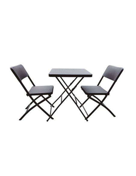 CONJUNTO MESA + 2 SILLAS PLEGABLE