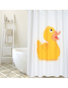 CORTINA BAÑO POLIEST.180X200 DUCK