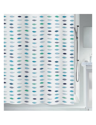 CORTINA BAÑO POLIEST.180X200 SANTORINI