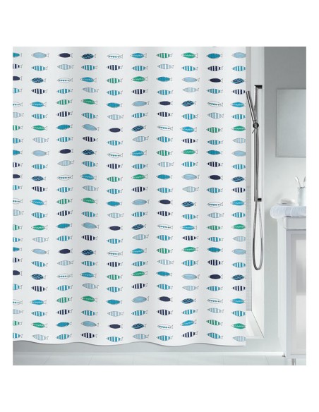 CORTINA BAÑO POLIEST.180X200 SANTORINI