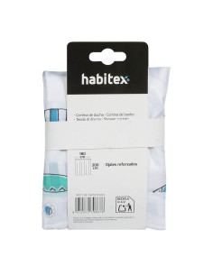 CORTINA BAÑO POLIEST.180X200 SANTORINI 2