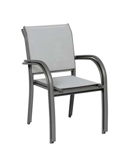 SILLA ALUM/ACERO TEXTIL.GRAFITO/GRIS
