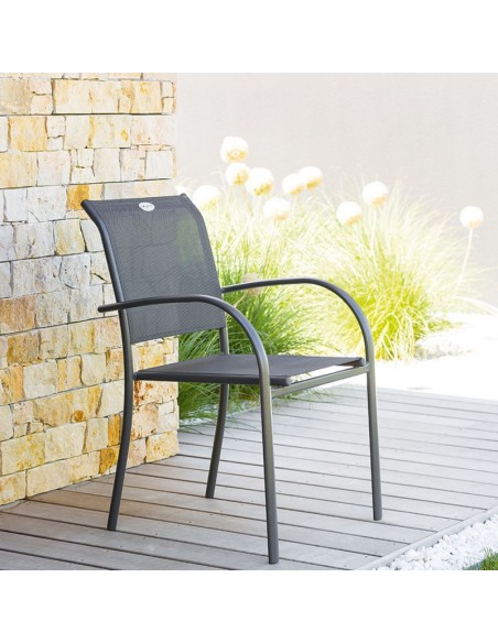 SILLA ALUM/ACERO TEXTIL.GRAFITO/GRIS