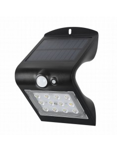 APLIQUE SOLAR LED 1,5W 4000K NEG.C/SENSO