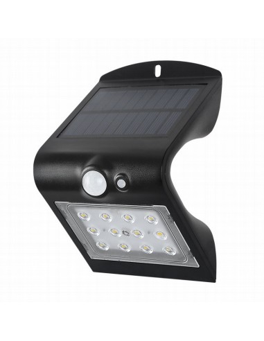 APLIQUE SOLAR LED 1,5W 4000K NEG.C/SENSO