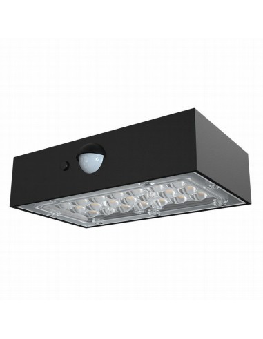 APLIQUE LED SOLAR IP65 350LM 3W NEGRO