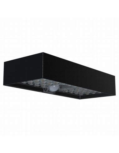 APLIQUE LED SOLAR IP65 900LM 6W NEGRO