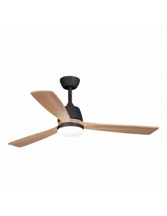 VENTILADOR TECHO LED NEGRO HABITEX 53BK