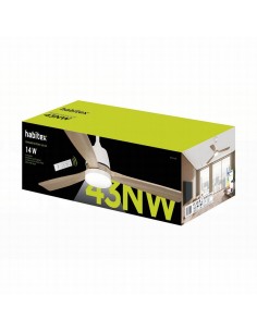 VENTILADOR TECHO LED BLANCO HABITEX 43NW 2