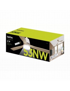 VENTILADOR TECHO LED BLANCO HABITEX 53NW 2