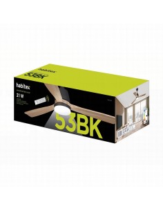 VENTILADOR TECHO LED NEGRO HABITEX 53BK 2