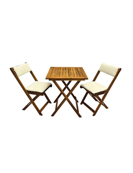 SET BALCÓN CLASSIC MADERA 3 PIEZAS