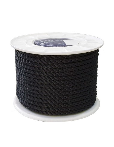 CUERDA POLIESTER 3C 12 MM NEGRO EHS
