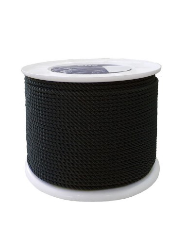 CUERDA POLIESTER 3C 6 MM NEGRO EHS