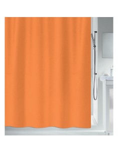 CORTINA BAÑO POLIESTER 180X200 NARANJA