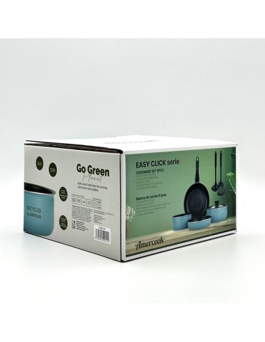 BATERIA COCINA 8 PIEZAS. EASY CLICK