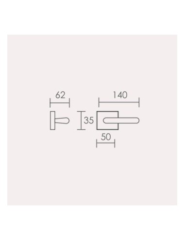 JGO. MANIVELAS C/ROSETA RECTAN. 50x35 LONDON GRAFITO