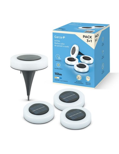 BALIZA SOLAR LED MITRA 3+1 10LM 40K
