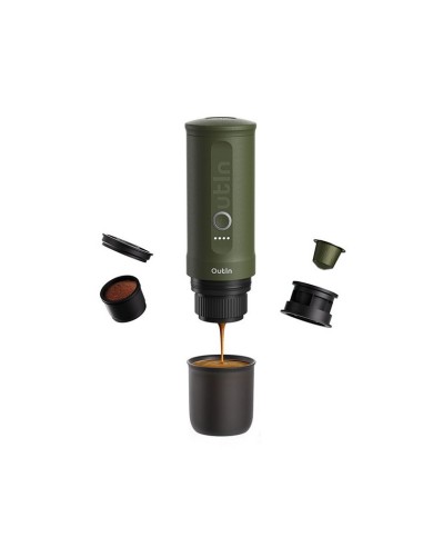 MÁQUINA DE CAFÉ EXPRESO PORTÁTIL VERDE