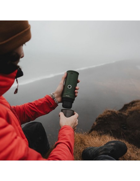 MÁQUINA DE CAFÉ EXPRESO PORTÁTIL VERDE