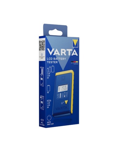 COMPROBADOR DE PILAS VARTA LCD