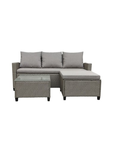 SET JARDIN NILO RATTAN 3 PIEZAS