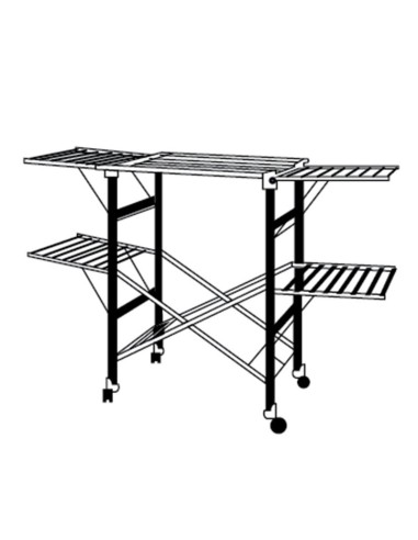 TENDEDERO PLEGABLE INOX/ABS C/RUEDAS HABITEX