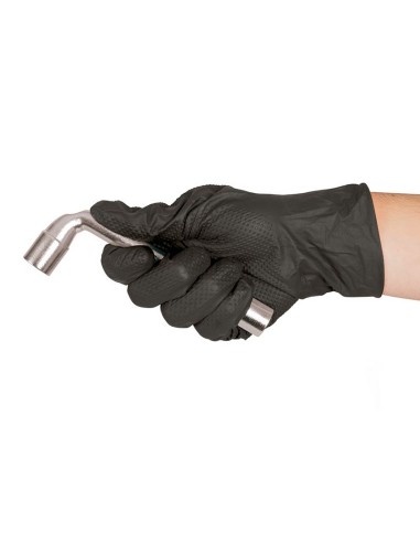 GUANTE NITRILO DESECHABLE WORK-13 NG T9