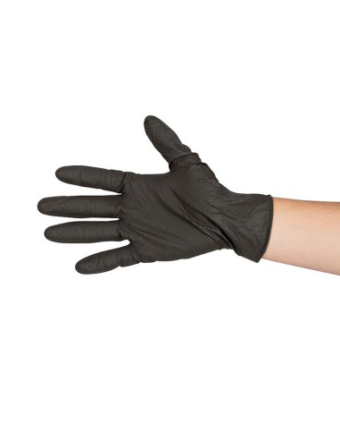 GUANTE NITRILO DESECHABLE WORK-13 NG T9
