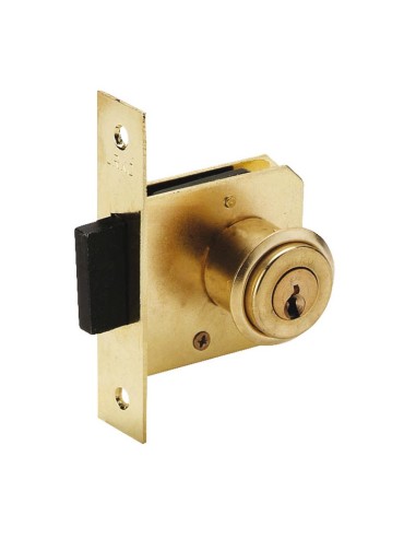 CERRADURA N.22 DE 25 MM LATONADA