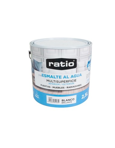 ESMALTE ACRIL.BTE MULT. BL.RATIO 2.5L