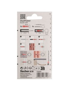 BLISTER DUOPOWER 6X30 OH BL 4 UD.FISCHER 2