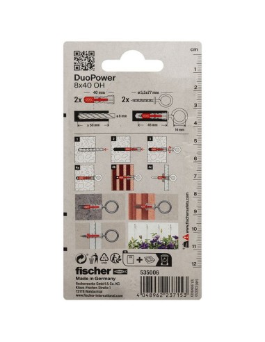 BLISTER DUOPOWER 8X40 OH BL 2 UD.FISCHER