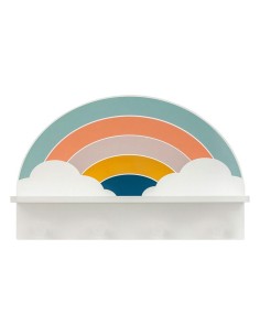 PERCHERO ESTANTE 4 POMOS BCO