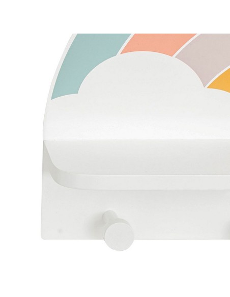 PERCHERO ESTANTE 4 POMOS BCO