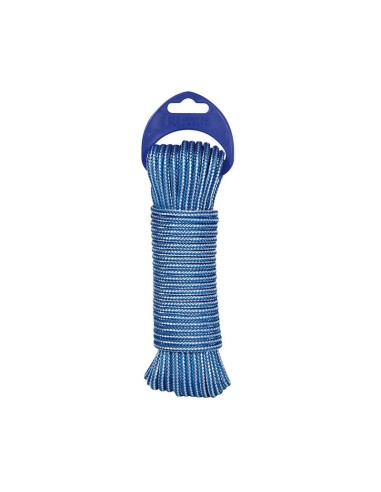 CUERDA POLIP. 4MM ALMA TEXT./20M AZ/BL